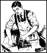 An early Philco repairman at work.