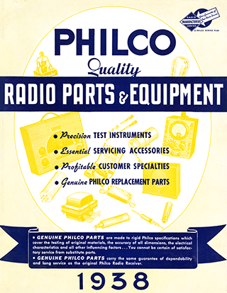 1938 Philco Parts Catalog