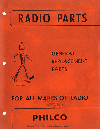 1939 Philco Parts Catalog