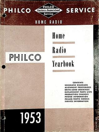 PHILCO 53-800 & 53-804 RADIO PHOTOFACT 