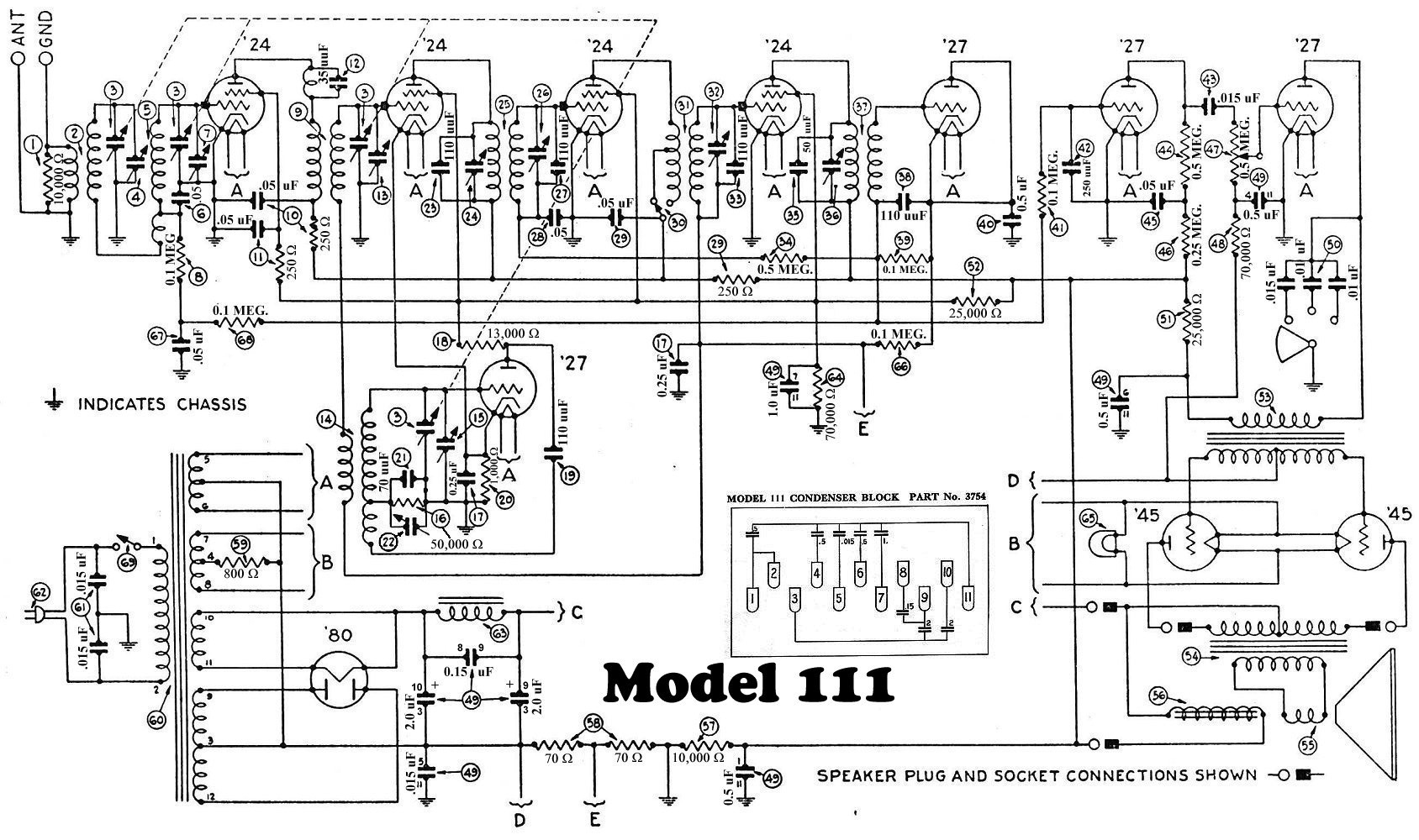 Philco T-81 Transistor Radio Electrolytic Recap Kit Parts & Documents 