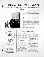 Philco Serviceman – 1933-04