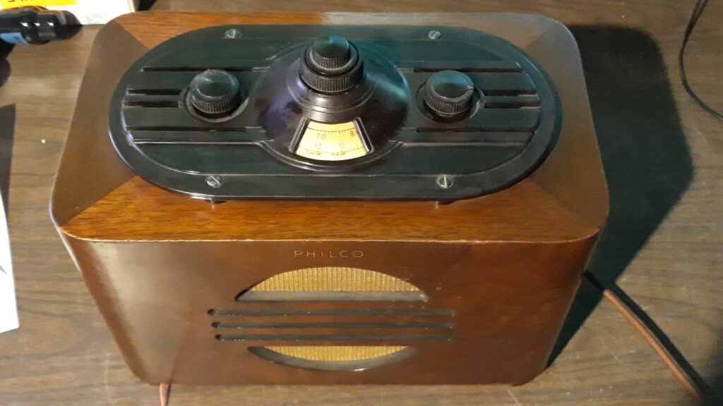 Completed Philco 604C, top view